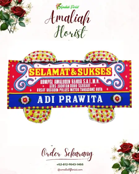 Papan Bunga Ucapan Selamat Pasarsenen